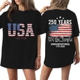 thumbnail image 1 of Trgacdwlo 1776-2026 250 Anniversary USA T Shirt Flag Print Plus Size 4th of July Tops for Women Patriotic Independence Day Red White and Blue Women T Shirts Graphic Black XXL, 1 of 5