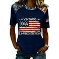thumbnail image 1 of Trgacdwlo 1776-2026 Flag Print 250th Anniversary USA Shirt Independence Day 4th of July Shirts for Women Celebration Short Sleeve Tunic Tops for Women, 1 of 4