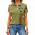 thumbnail image 1 of Trgacdwlo 1776-2026 USA 250th Anniversary Womens Polo Shirts Patriotic Short Sleeve Golf Polo Shirts for Women Tunic Shirt Green L, 1 of 4