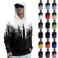 thumbnail image 1 of Trgacdwlo Color Block Men's UPF 50+ Sun Protection Hoodie Shirts Raglan Long Sleeve Rash Guard Mens Hiking Running Mens Fishing Shirts, 1 of 5