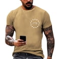 thumbnail image 1 of Trgacdwlo Funny 4th of July Shirts for Men Flag Print 1776-2026 250 Anniversary Shirt Independence Day Men's Shirts Short Sleeve Yellow L, 1 of 4
