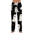 thumbnail image 1 of Trgacdwlo Halloween Pj Pants Men Funny Pumpkin Mens Pajama Pants Elastic Waist Drawstring Fall Winter Mens Lounge Pants with Pockets, 1 of 7
