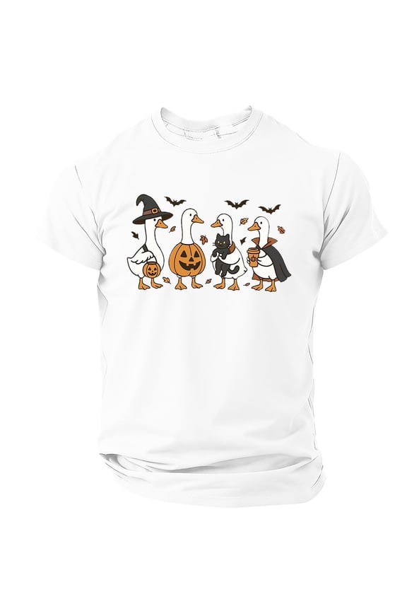 Halloween Shirt Men Funny Ghost Graphic Short Sleeve Shirts for Men Fall Funny Pumpkin Ghost Holiday Mens Graphic T-Shirts