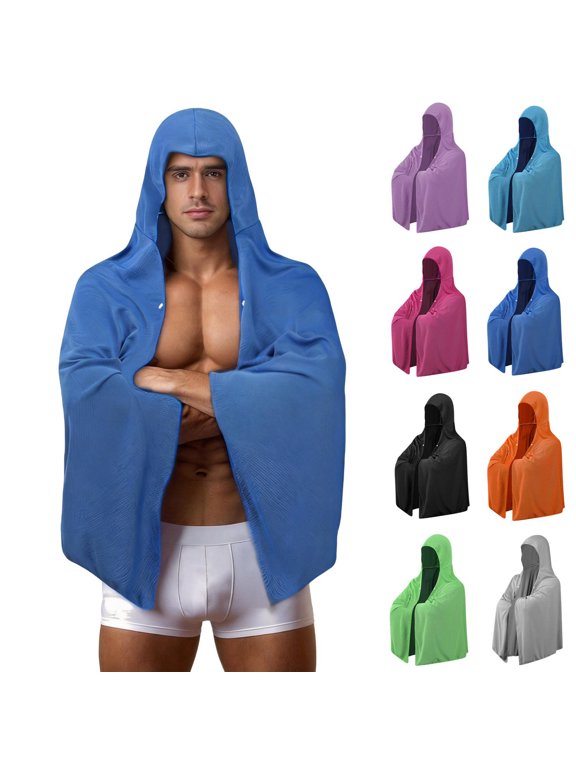 Hoodie Towel Quick Dry Cooling Towels for Neck and Face Cooling Head Towels Sport Workout Neck Wrap Cooling Towels for Neck and Face Pink