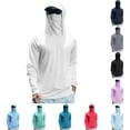 thumbnail image 1 of Trgacdwlo Men's Sun Protection Hoodie Shirts UPF 50+ with Mask Raglan Long Sleeve Mens Rash Guard Quick Dry Workout Mens Fishing Shirt, 1 of 5