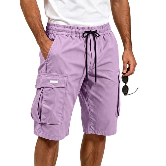 Trgacdwlo Mens Shorts Cargo Lightweight Mens Athletic Shorts Hiking Running Quick Dry Elastic Waist Casual Shorts for Men with Pocket