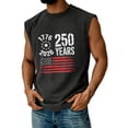 thumbnail image 1 of Trgacdwlo S-5XL 1776-2026 250th Anniversary USA Shirts Flag Print 4th of July Tanks Tops Men Patriotic Independence Day Red White and Blue Mens Graphic Tshirts Black XL, 1 of 3