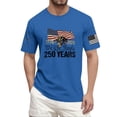 thumbnail image 1 of Trgacdwlo S-5XL Big and Tall 250th Anniversary Men's T-Shirts Patriotic Shirts for Men Short Sleeve USA Flag Shirts for Men Blue XXL, 1 of 6