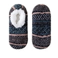 thumbnail image 1 of Trgacdwlo Slipper Socks for Men Women with Grippers, Striped Roll Cuff Fuzzy Slipper Socks, Non Slip Low Cut Indoor Floor Sleep Socks for Lounging, Sleeping and Relaxing, 1 of 3