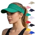 thumbnail image 1 of Trgacdwlo Sports Sun Visor Hats Adjustable Long Brim Lightweight Breathable UV Protection Sun Hat for Men Women Golf Cycling White, 1 of 8