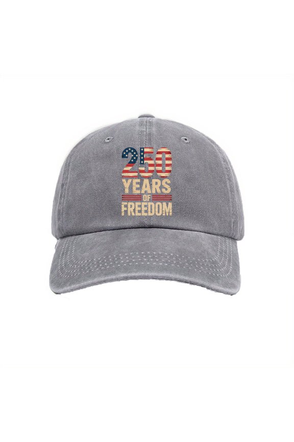 USA 250th Anniversary Hat 1776-2026 Flag Print Adjustable Baseball Hats Celebration Independence Day Unisex Sun Hats 21.26-24.41