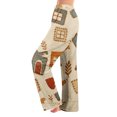thumbnail image 1 of Trgacdwlo Women's Halloween Fleece Pajama Pants Funny Pumpkin Graphic Pajama Pants Fuzzy Spooky Season Fall Winter Warm Womens Sleep Pants, 1 of 6