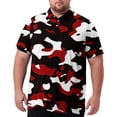 thumbnail image 1 of Trgacdwlo XL-8XL Camo Polo Shirts for Men Big and Tall Short Sleeve Athletic Shirts for Men Sun Protection Golf Polo Shirt for Men, 1 of 7