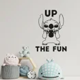 thumbnail image 1 of Up Trhe Fun Lilo and Stitch Cute Stitch Funny Face Play Time Stitch Happy Vinyl Wall Sticker Decal Art Décor Home Room Kids Room Boys Girls Room Lilo Stitch Living Room Decoration Size (30x22 inch), 1 of 3