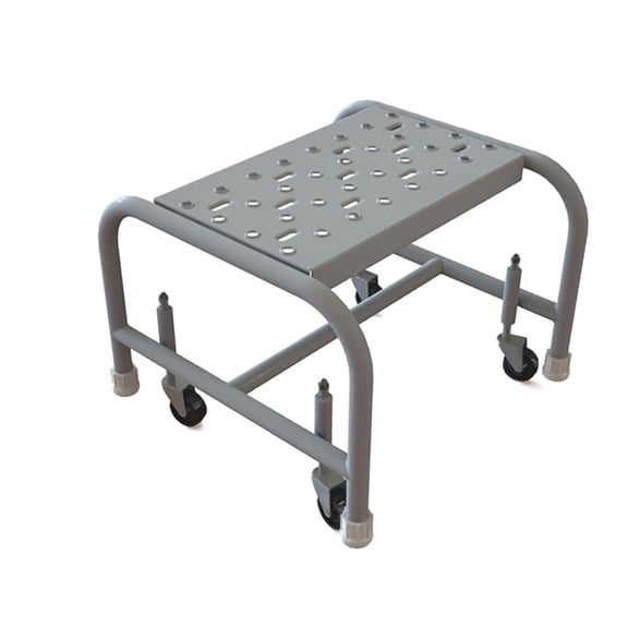 Tri-Arc WLSR001166 1-Step Mobile Steel Step Stool with Perforated Top Step, 16-Inch Wide CA3