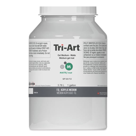 Tri-Art Acrylic Gel Medium - Matte, 3.78 L