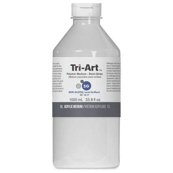 Tri-Art Acrylic Polymer - Semi-Gloss, 1 L