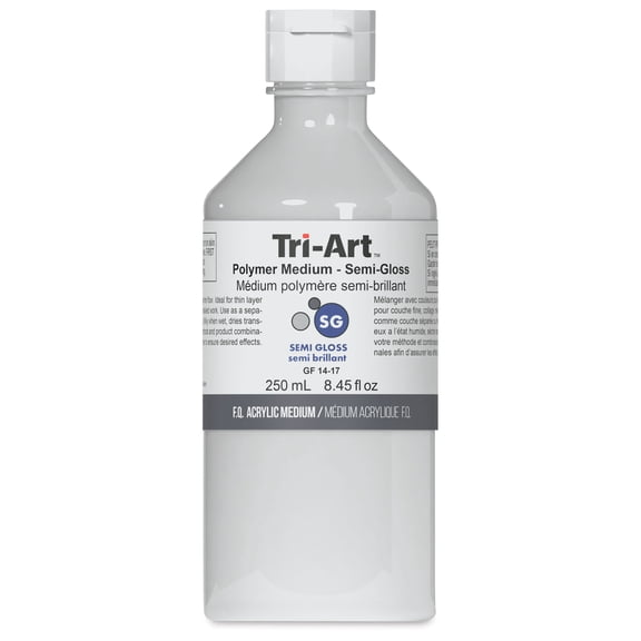 Tri-Art Acrylic Polymer - Semi-Gloss, 250 ml