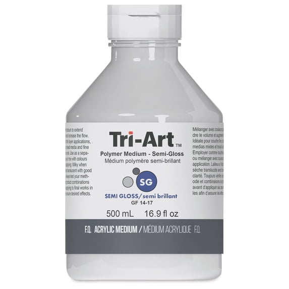 Tri-Art Acrylic Polymer - Semi-Gloss, 500 ml