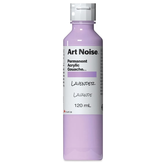 Tri-Art Art Noise Permanent Acrylic Gouache - Lavender, 120 ml, Bottle