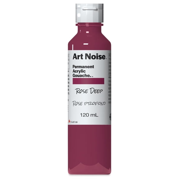 Tri-Art Art Noise Permanent Acrylic Gouache - Rose Deep, 120 ml, Bottle