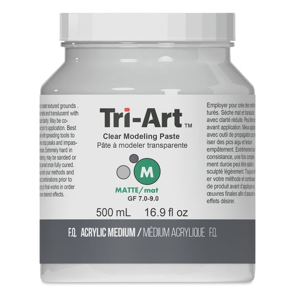Tri-Art Clear Modeling Paste - 500 ml, Jar