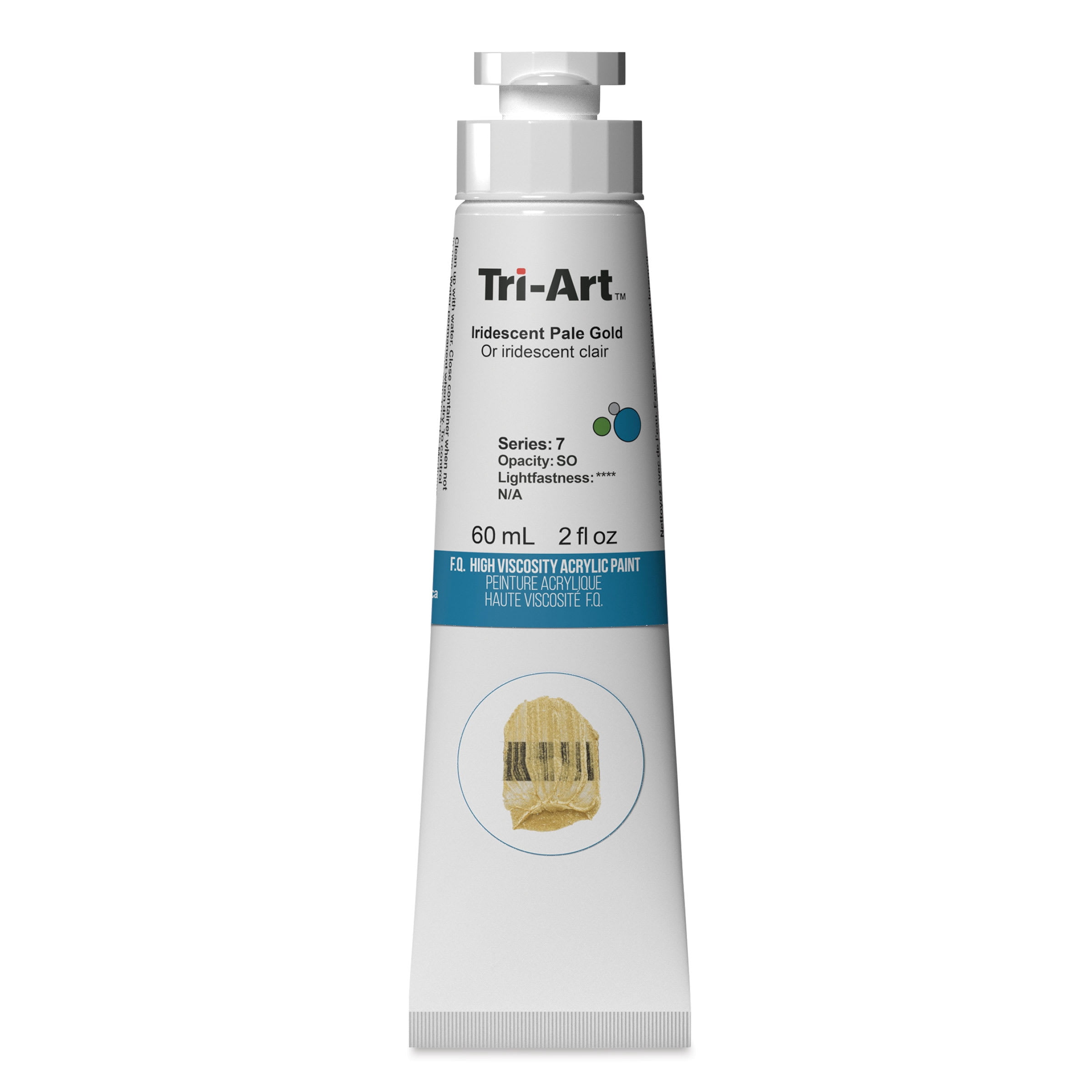 Tri-Art High Viscosity Artist Acrylic - Iridescent Pale Gold, 60 ml