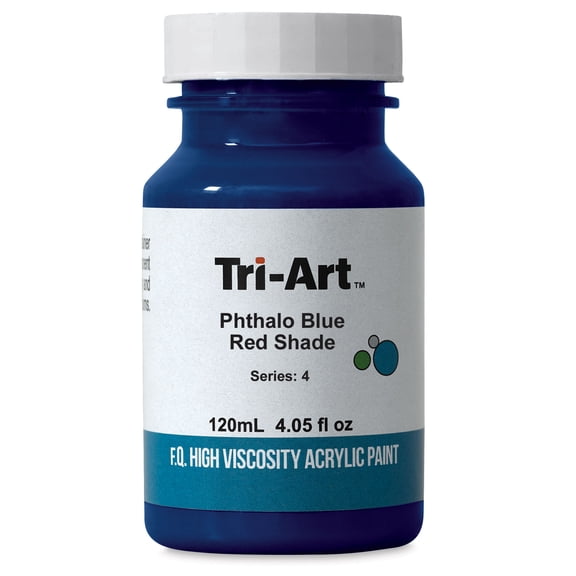Tri-Art High Viscosity Artist Acrylic - Phthalo Blue Red Shade, 120 ml jar