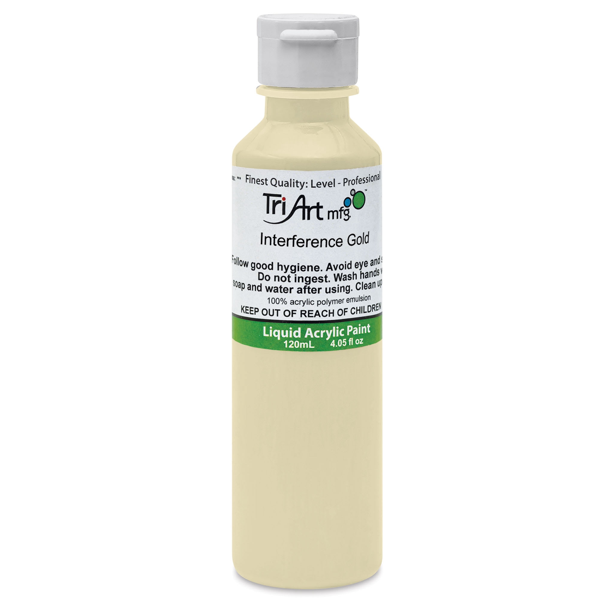Tri-Art Liquid Artist Acrylics - Interference Gold, 120 ml bottle