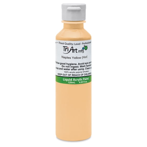 Tri-Art Liquid Artist Acrylics - Naples Yellow Hue, 120 ml bottle