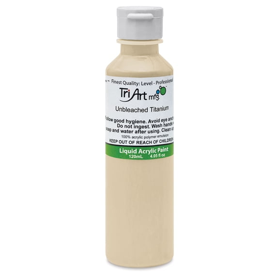 Tri-Art Liquid Artist Acrylics - Unbleached Titanium, 120 ml bottle