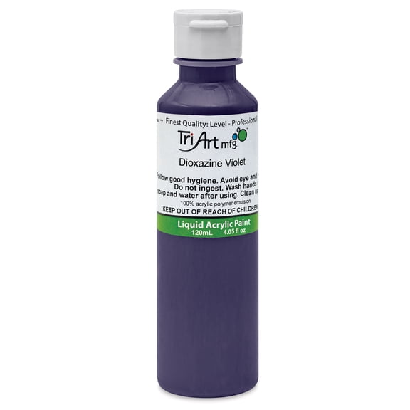 Tri-Artx Liquid Artist Acrylics - Dioxazine Violet, 120 ml bottle