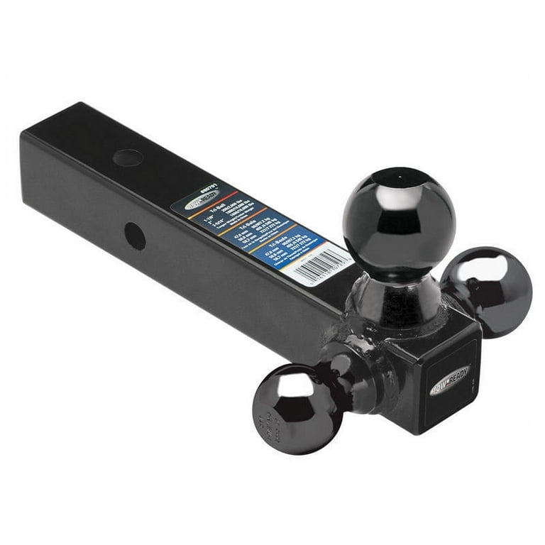 Tri-Ball Ball Mount 2in Sq. Solid Shank w/Black Tri-Ball Ball Mount 2in Sq. Solid Shank w/Black