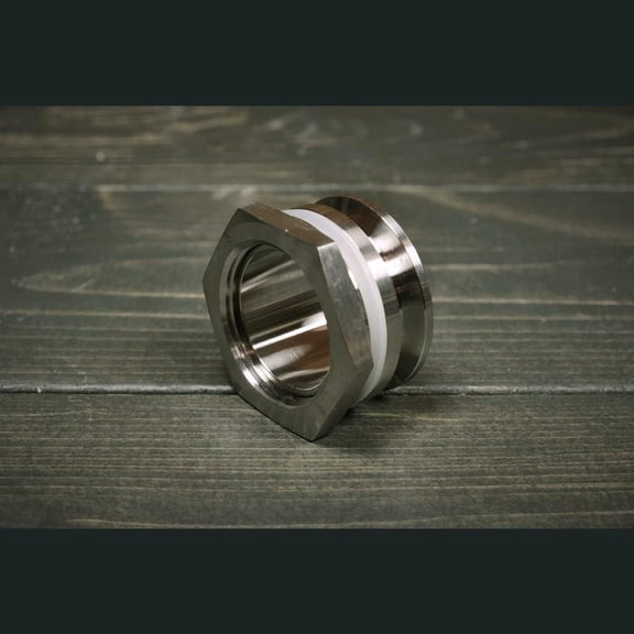 Tri-Clamp Bulkhead Adapter - Weldless Bulkhead Compression Fitting - 304 Stainless Steel, Heavy-Duty Homebrew Kettle Bulkhead Connector