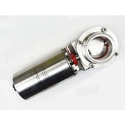 Tri Clamp Sanitary Butterfly Valve 1.5 Inch Single Acting Pneumatic Actuator for Regulating Flow