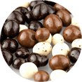 thumbnail image 1 of Tri-Color Chocolate Covered Coffee Beans - Bulk Bags, 1 of 1