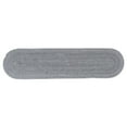 thumbnail image 1 of Tri-Color Farmhouse Braided Rug - Cotton Buffalo Check Black,White,Gray 2' X 6' Oval, 1 of 3