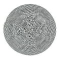 thumbnail image 1 of Tri-Color Farmhouse Braided Rug - Cotton Buffalo Check Black,White,Gray 4' Round, 1 of 3