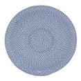 thumbnail image 1 of Tri-Color Farmhouse Braided Rug - Cotton Buffalo Check Blue,White,Gray 6' Round, 1 of 3