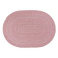 thumbnail image 1 of Tri-Color Farmhouse Braided Rug - Cotton Buffalo Check Red,White,Gray 6' x 9' Oval, 1 of 3