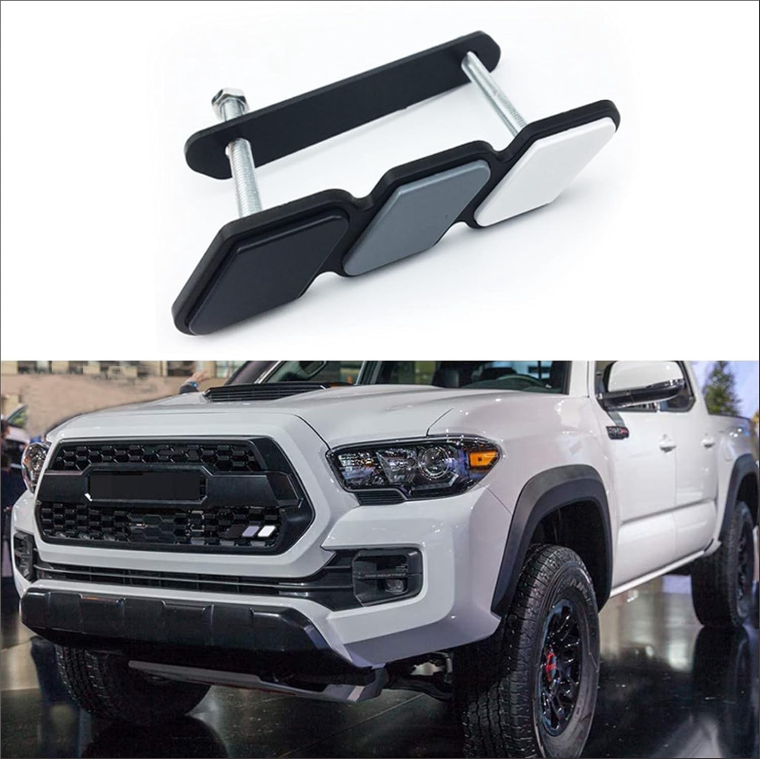 Tri-Color Grille Badge Emblem Decoration Accessories Car Truck Label ...