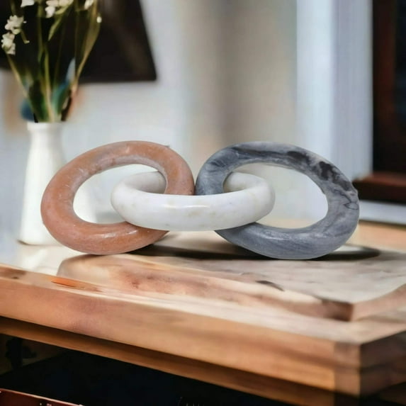 Tri-Color Marble Chain Link