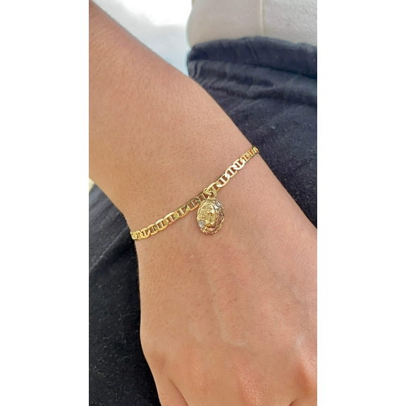 Tri Color Virgen de Guadalupe Bracelet Gifts For Womens Ladies