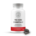 thumbnail image 1 of Tri-Core Essentials - 3 A Day Comprehensive Multivitamin Multimineral Complex with Probiotics, Prebiotics, Digestive Enzymes, Mushrooms, Adaptogens, and 45 Fruits and Vegetables - 180 Tablets, 1 of 6
