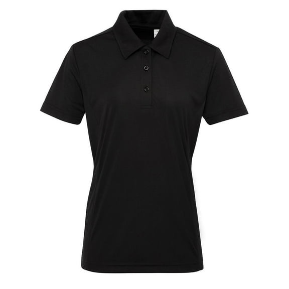Tri Dri Womens Panelled Short Sleeve Polo Shirt