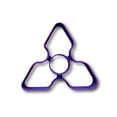 thumbnail image 1 of Tri Fidget Cookie Cutter (5")- Fast Shipping - Sharp Edges - Exceptional Quality, 1 of 5