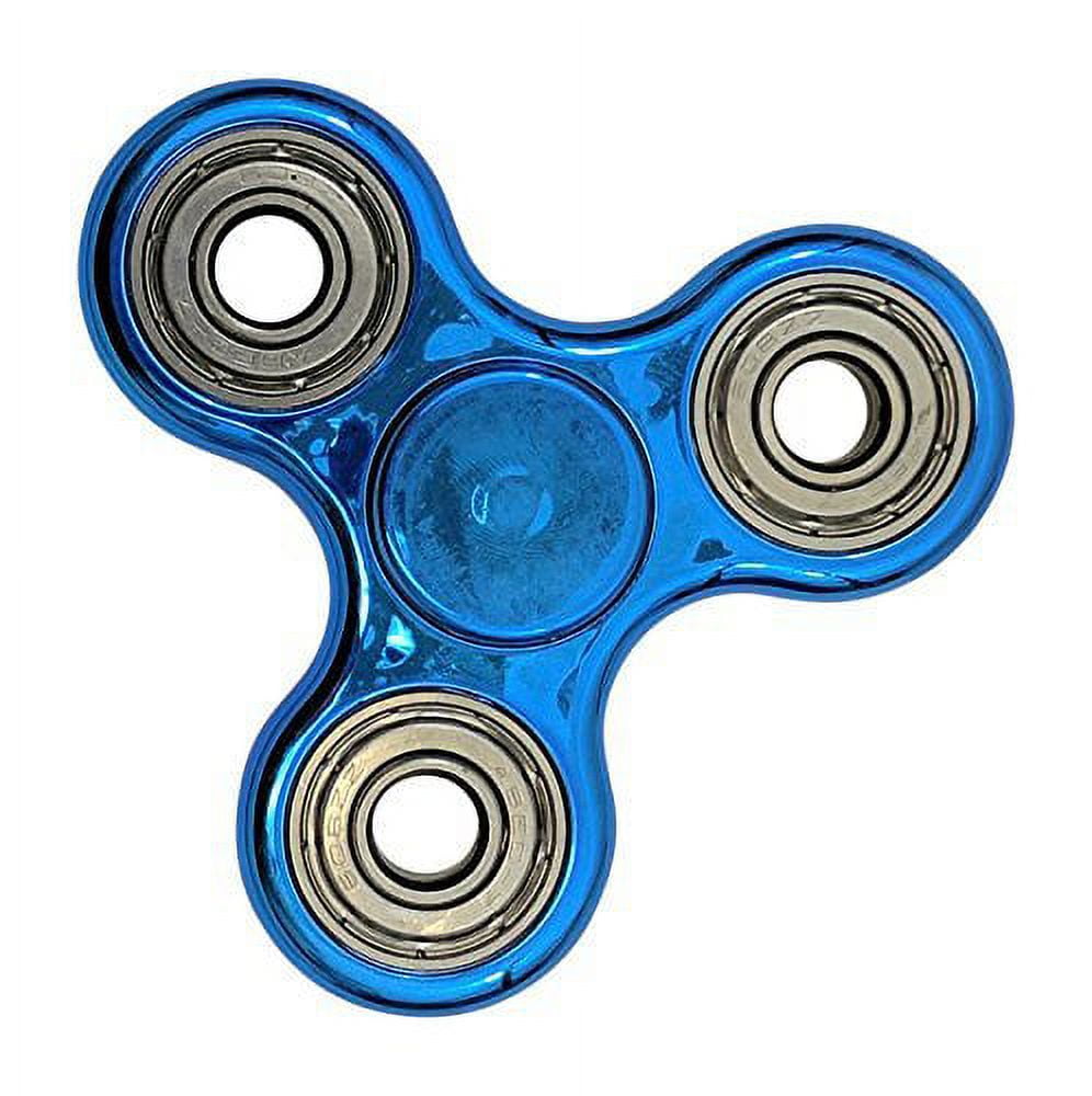 Waitiee Fidget Hand Spinner Roulement En acier Haute Vitesse - Tourne 1 +  Minute - Jeu Sensoriel Tri-Spinner Fidget Toy Enfant ou Adulte (black)