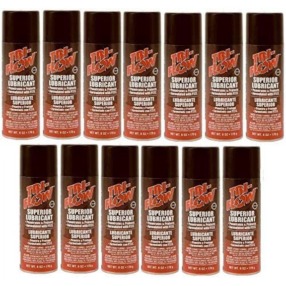 Tri-Flow 20005TF 6 oz Aerosol Lubricant - Quantity 13 Cans