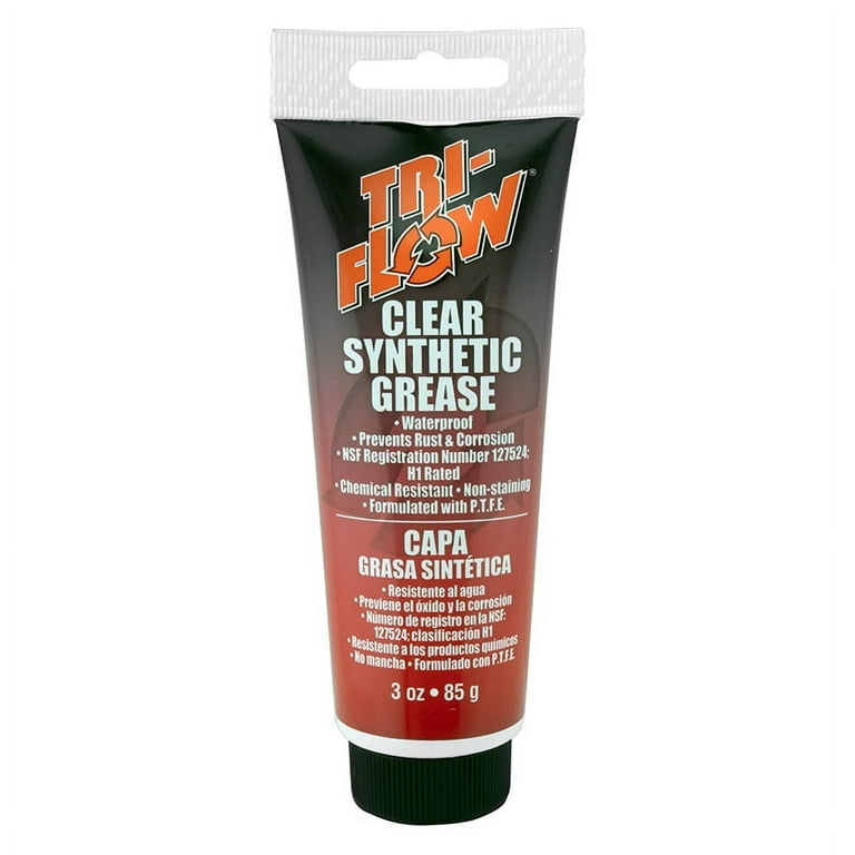 Tri-Flow Synthetic Grease, Food Grade, Waterproof, NLGI Grade 2, 3
