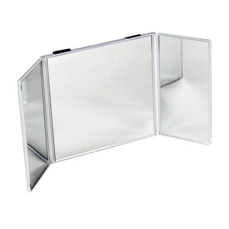 Tri-Fold Adjustable Car Visor Vanity Mirror For Vehicle, 1 Pack or 2 Pack